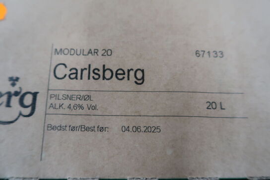 3 stk. Fustager CARLSBERG Pilsner Modular 20