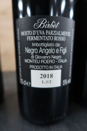 3 fl. Rødvin BIRBÈT Negro 2018, 75cl.