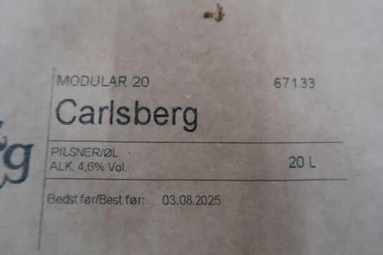 3 stk. Fustager CARLSBERG Pilsner Modular 20