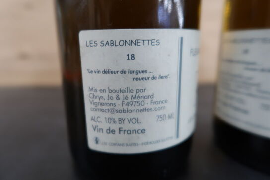 3 fl. Hvidvin FLEURS D' ÉRABLES Les Sablonettes, 75cl. 