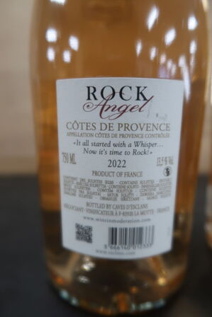 4 fl. Rosé  CHÂTEAU D'ECLANS Rock Angel 2022, 75cl.