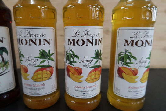 5 fl. Sirup MONIN Grenadine og Mango, 70cl.