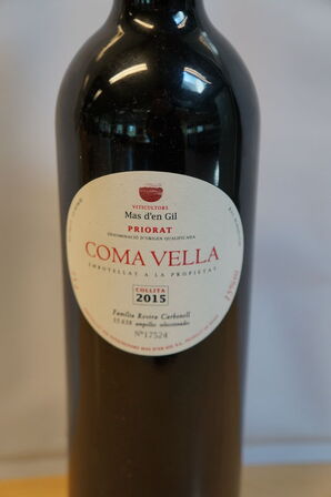 5 fl.  PRIORAT COMA VELLA 2015