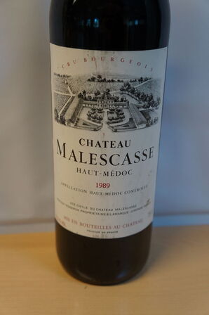 5 fl. CHATEAU MALESCASSE HAUT-MEDOC 1989