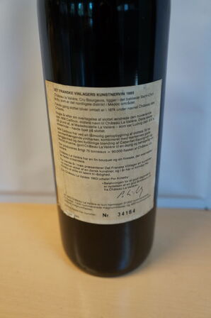 1 fl. CHATEAU LA VALIERE CRU BORGEOIS 1983