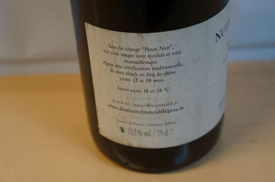 1 fl. NUITS-SAINT-GEORGES PREMIER CRU DOMAINE FRANCOIS LEGROS 2013