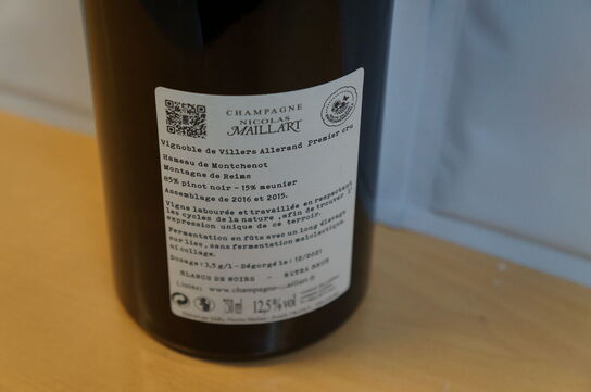 2 fl.  CHAMPAGNE NICOLAS MAILLART MONTCLENOT