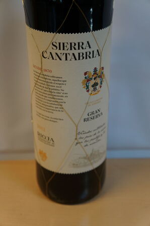 6 fl.  SIERRA CANTABRIA RIOJA GRAN RISERVA 2012