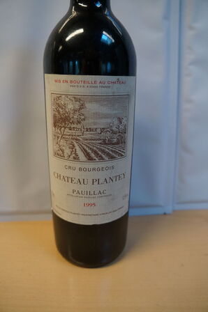 3 fl. CHATEAU PLANTEY PAUILLAC CRU BOURGEOIS 1995