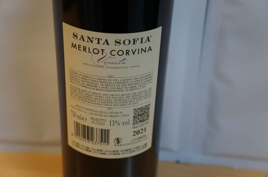 2 fl.  SANTA SOFIA MERLOT CORVINA 2021
