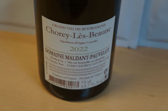 3 fl. CHOREY-LES-BEAUNE DOMAINE MALDANT PAUVELOT 2022