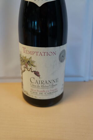 6 fl.  CAIRANNE TEMPTATION COTES DU RHONE VILLAGES 1996