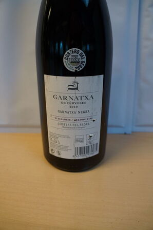6 fl.  GARNATXA DE CERVOLES LES GARRIGUES 2019