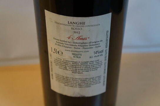 1 fl.  LANGHE ROSSO 2012 MAGNUM
