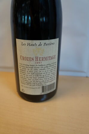 6 fl.  CROZES HERMITAGE LES HAUTS DE PAVIERES 1997
