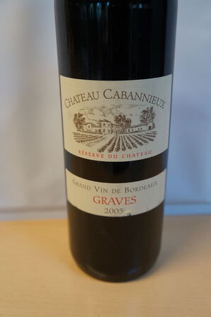 3 fl.  CHATEAU CABANNIEUX GRAVES 2005