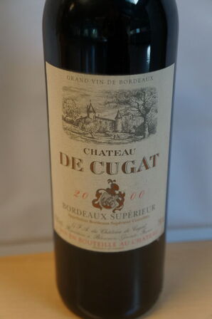 6 fl. CHATEAU DE CUGAT BORDEAUX SUPERIOR 2000