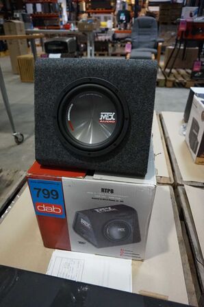 MTX RTP8 Aktiv Subwoofer m. Indbygget Klasse-D Forstærker (8")