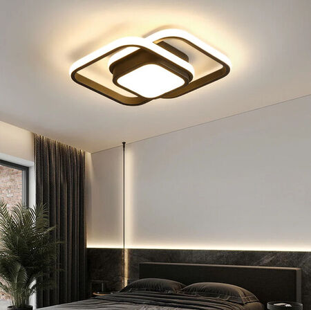 2 stk. Aurora Prestige Loftlampe firkantet 36W