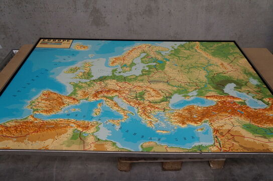 3D europakort