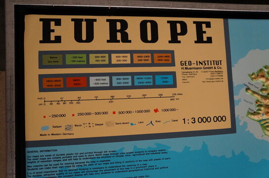3D europakort