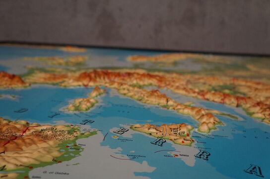3D europakort
