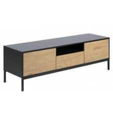 Seaford tv-bord Sort/vild eg B.140 x H.45 x D.40 cm 