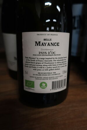 3 fl. hvidvin, M Belle Mayance, Chardonnay 2023