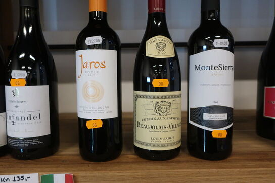 7 fl. blandet vin 