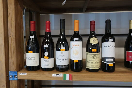 7 fl. blandet vin 