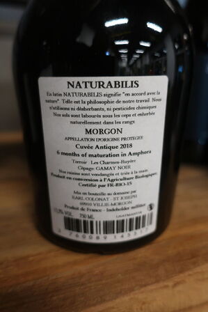 2 fl. rødvin, Naturabilis Morgon 2018