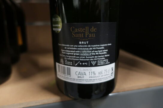 4 fl. cava, Castell De Sant Pau, semiseco