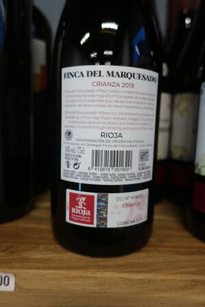 6 fl. rødvin, Finca Del Marquesado, Crianza 2019