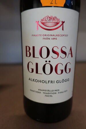 3 fl. gløgg, Blossa, alkoholfri gløgg