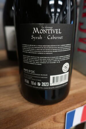 3 fl. rødvin, La Grange Montivel, Syrah-Cabernet 2023