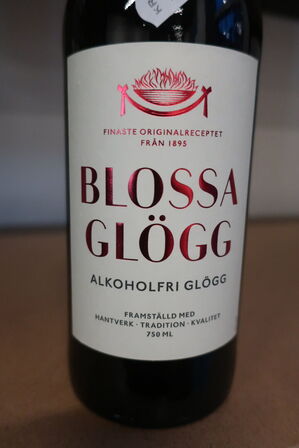 2 fl. gløgg, Blossa, alkoholfri gløgg