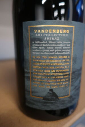 3 fl. rødvin, Vandenberg, Ari collection Shiraz 2020