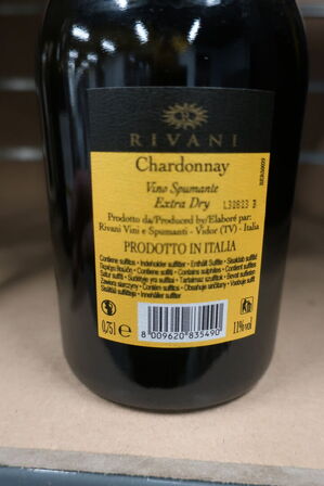 3 fl. musserende hvidvin, Rivani, Chardonnay 