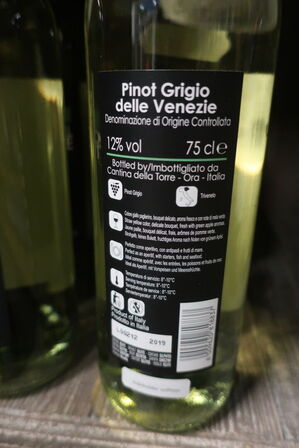 4 fl. hvidvin, Castel Torre, Pinot Grigio delle Venezia 2019