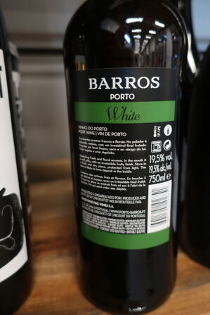 1 fl. hvid portvin, Barros Porto 