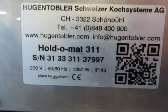 Varmeskab HUGENTOBLER Hold-O-Mat 311