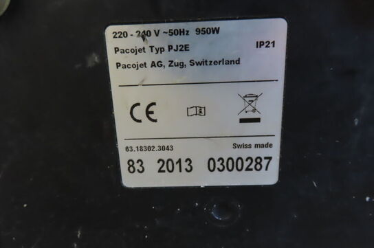 Blender PACOJET TYP PJ2E 
