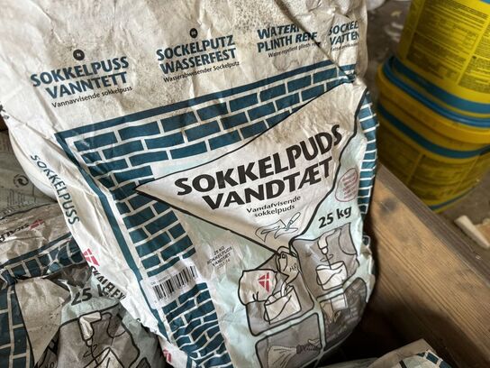 6 sækker vandafvisende sokkelpuds