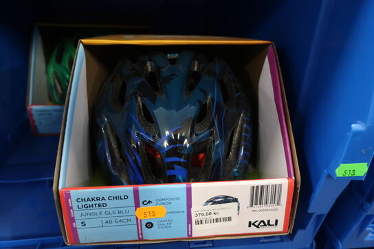 2 stk. cykelhjelme KALI Chakra Child Lighted str: S 48-54cm