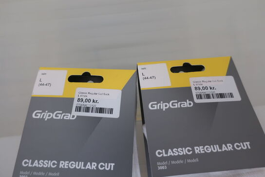 2 par sokker GRIPGRAB Classic Regular Cut str: L