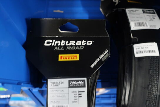 2 pakker dæk PIRELLI Cinturato 700x40c Tubeless Ready