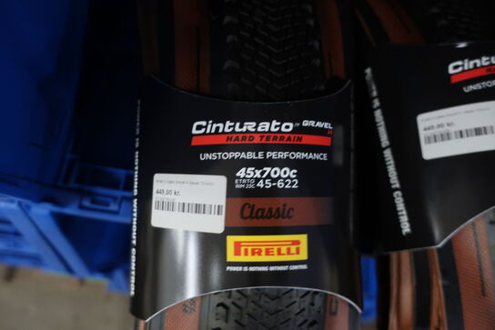 2 pakker dæk PIRELLI Cinturatio Classic 45x700c