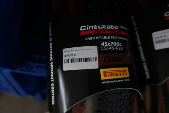 2 pakker dæk PIRELLI Cinturatio Classic 45x700c