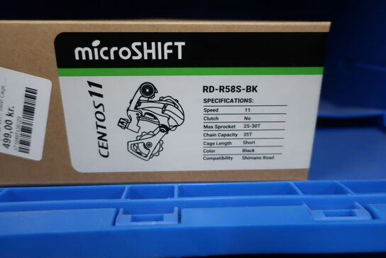 Bagskifter MICROSHIFT Centos11 RD-R58S-BK