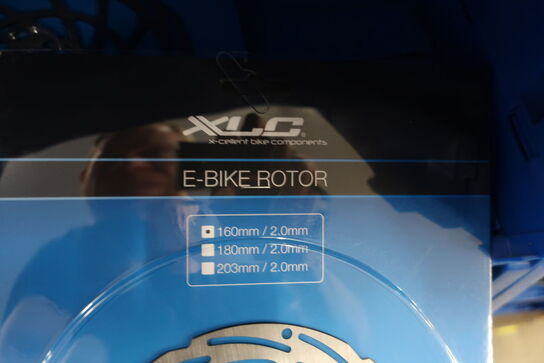 3 stk. skivebremseskiver XLC E-Bike Rotor 160mm/2.0mm